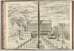 Hall of Fame ile Grote Markt, 1594 by Anonymous