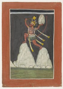 Hanuman dağların zirvesine atladı by Anonymous