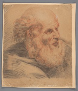 Sakallı bir adamın başı by Anonymous