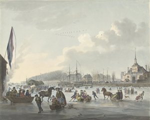 Rotterdam için Dondurma Eğlencesi, 1784 dolayları by Anonymous