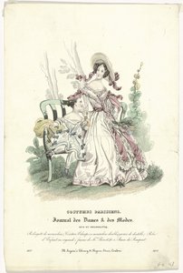 Journal des Dames et des Modes, Costumes Parisiens, 1837, (3489): Müslin redingote (...) by Anonymous