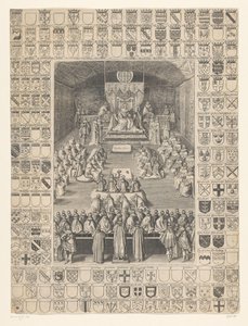 Charles I, 1628 Parlamento oturumunu açar by Anonymous