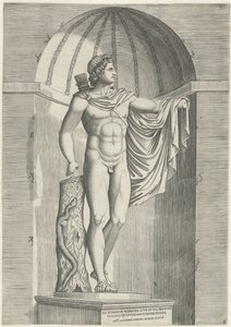 Niş içinde klasik heykel Apollo Belvedere by Anonymous