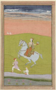 At sırtında Kraliçe Chand Bibi by Anonymous