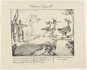 Kraliyet yat, 1830 Chasse Royalle (nesne üzerindeki başlık) by Anonymous