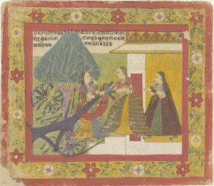 Krishna savaş arabası iblisini yok etti by Anonymous