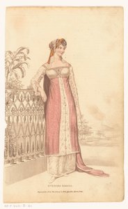 La Belle Assemblee, 1 Mart 1813, No. 42 (Yeni Seri): Abiye by Anonymous