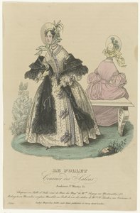 Le Follet, Courrier des Salons, ca. 1836, No. 520: Hasır Şapka (...) by Anonymous