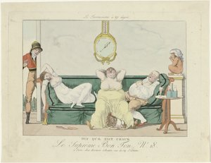 Le Supreme Bon Ton, 1800-1815, No. 18: Vay, hava ne kadar sıcak by Anonymous