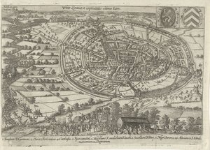 Hollanda ordusu tarafından yakalanan ve terk edilen Lier, 1595 Urbis Liranae et captivitatis ultimae Simge (nesne üzerindeki başlık) by Anonymous