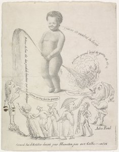 Manneken Pis havai fişek patlatıyor, 1820 Grand feu d