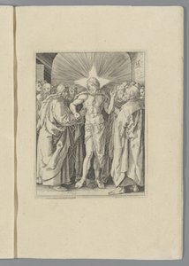 Tomas Ongelovige Kleine Passie (dizi adı) Nürnbergli Alberto Durer tarafından canlandırılan İsa