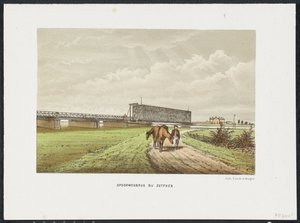 Zutphen yakınlarındaki eski IJssel köprüsü, 1865 Westervoort