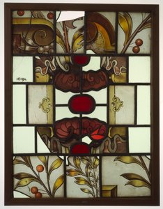 Renkli elmaslı panel, büyük bir kartuş bileşiminin parçaları, meyveler vb. by Anonymous