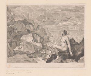 Perseus, Andromeda'yı serbest bırakmaya geliyor by Anonymous