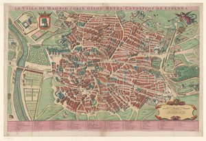 Plattegrond van Madrid İspanya