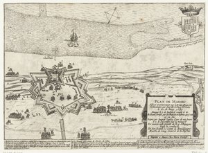 Fort Mardijk Haritası, 1645 Mardic
