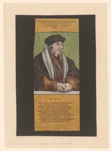 Portret van Desiderius Erasmus Rotterdam Erasmus resmi (nesne üzerindeki başlık) by Anonymous