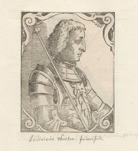 Portret van Ludovico Sforza by Anonymous