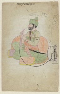 Portret van Sansar Chand, ölümünden sonra by Anonymous