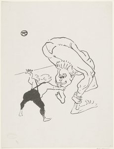Marco Kardeşlerin portresi kabare Folies-Bergère Aux Folies-Bergère Kardeşler Marco Scene de Cirque by Anonymous