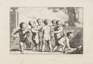 Bir doku döşeme putti oynamak Putti oynamak (dizi başlığı) by Anonymous