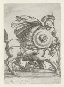 Rölyef, daad van Marcus Curtius ile tanıştı Roma
