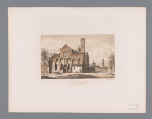 Utrecht De Sinte-Marye'deki Mariakerk Harabeleri (nesne üzerindeki başlık) by Anonymous