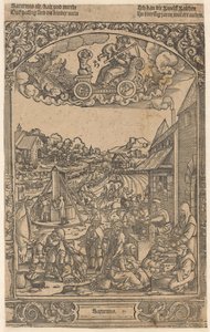 Satürn ve gezegen çocukları Satürn (nesne üzerindeki başlık) Yedi Gezegen (dizi başlığı) by Anonymous