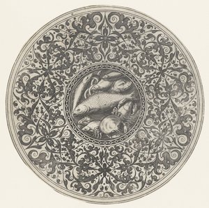 Deniz canlıları ve moresklerle ölçeklendirin İşaretler için tasarım (dizi başlığı) by Anonymous
