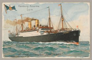 Açık denizlerde Hamburg Amerika Hattı'nın (Hapag) 'Cincinnati' gemisi Hamburg Amerika Hattı An Bord des Dampfers 'Cincinnati' (nesnedeki başlık) by Anonymous