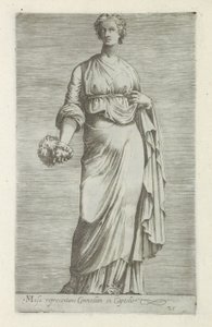 Heykeltıraş van Thaleia, muze van de komedie Capitol
