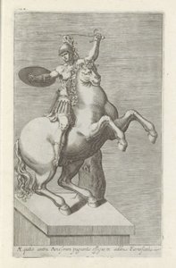 Heykeltıraş van een Romeinse soldaat te paard (nesne üzerindeki başlık) Roma