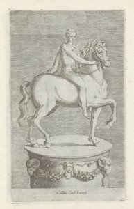 Heykeltıraş van een naakte jongen op een paard Roma