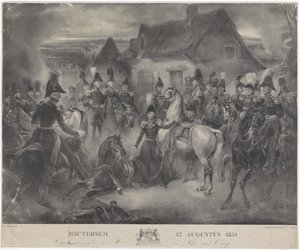 Boutersem Savaşı, 1831 Bautersem 12 Ağustos 1831 (nesne üzerindeki başlık) by Anonymous