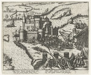 Herman de Ruiter tarafından alınan Loevestein Şatosu, 1570 by Anonymous