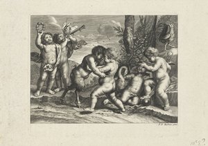 Manzarada putti oynamak by Anonymous