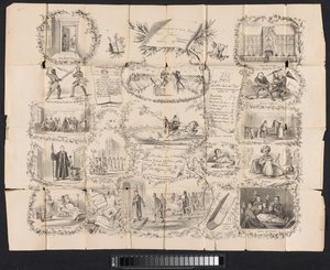 Leiden öğrenci almanağında karikatür, 1865 by Anonymous