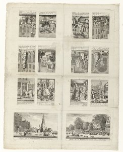 Moda üzerine karikatürler ve 1775