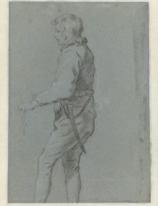 Ayakta genç adam, solda by Anonymous