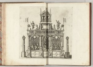 İmparator Charles V ile sahne, 1594 by Anonymous