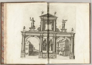 İmparator Maximilian I ve Burgundy Mary ile sahne, 1594 by Anonymous