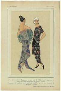 Çok Parisli, 1923, No 6: 1 - AKŞAM. - Görkemli bu elbise... by Anonymous