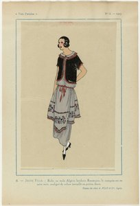 Çok Parisli, 1923, No 6: 8. GENÇ KIZ. - Cezayir tesettür elbise... by Anonymous