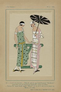 Çok Parisli, 1923, No 7: 17.- ISI GÜNLERİ. - 1. Pamuklu vual elbise... by Anonymous