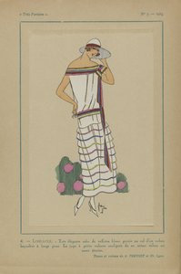 Çok Parisli, 1923, No 7: 4.- DRAGONFLY. - Çok şık tafta elbise... by Anonymous