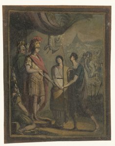 İki genç adam bir generalle tanıştırıldı. by Anonymous