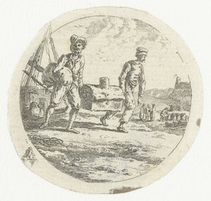 Bir göğüs ile iki adam by Anonymous