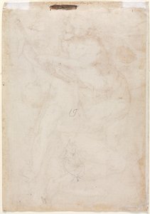 Bir Anne ve Çocuğun İki Eskizi (verso) by Anonymous