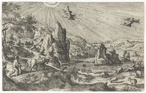 Mitolojik ve İncil sahneleriyle İkarus'un Düşüşü Manzaraları (dizi başlığı) by Anonymous